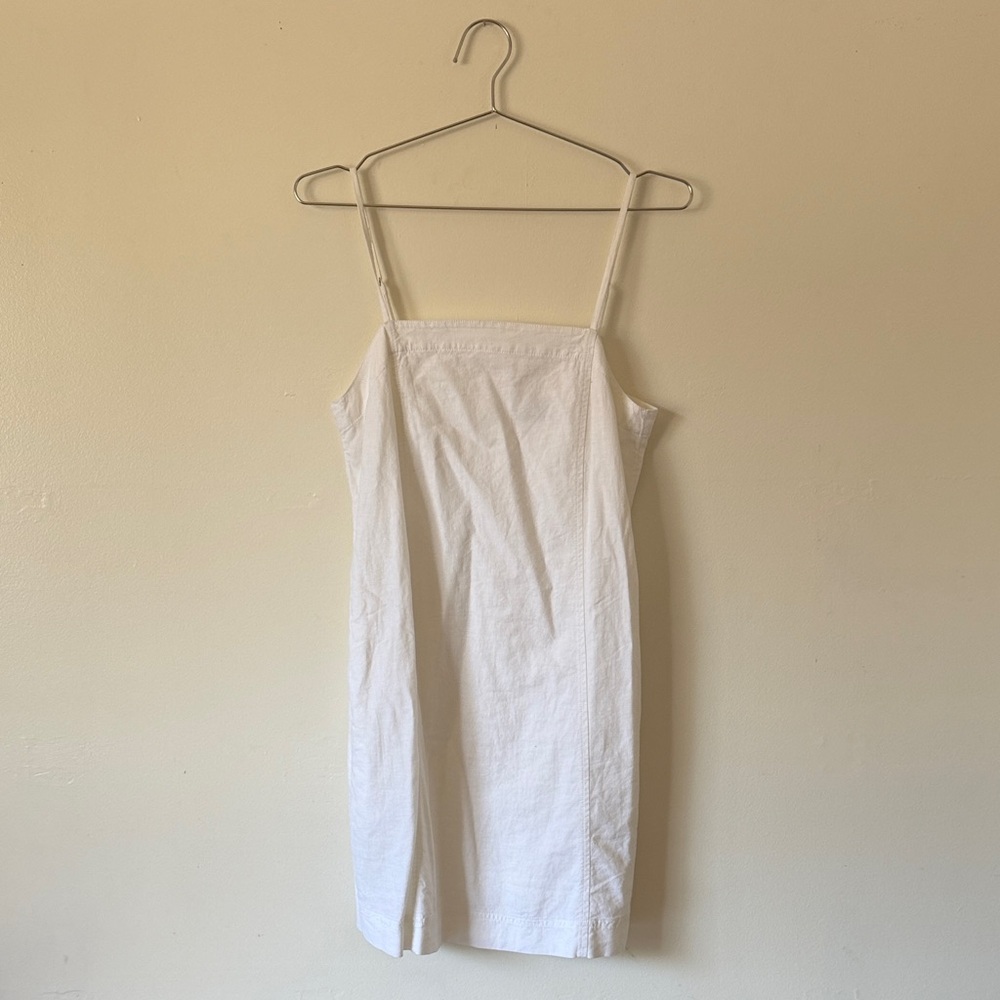 Madewell White Spaghetti Strap Mini Dress